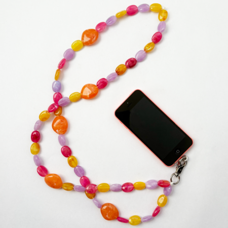 Chaîne de téléphone longue 120 cm Apaïa modèle Flot