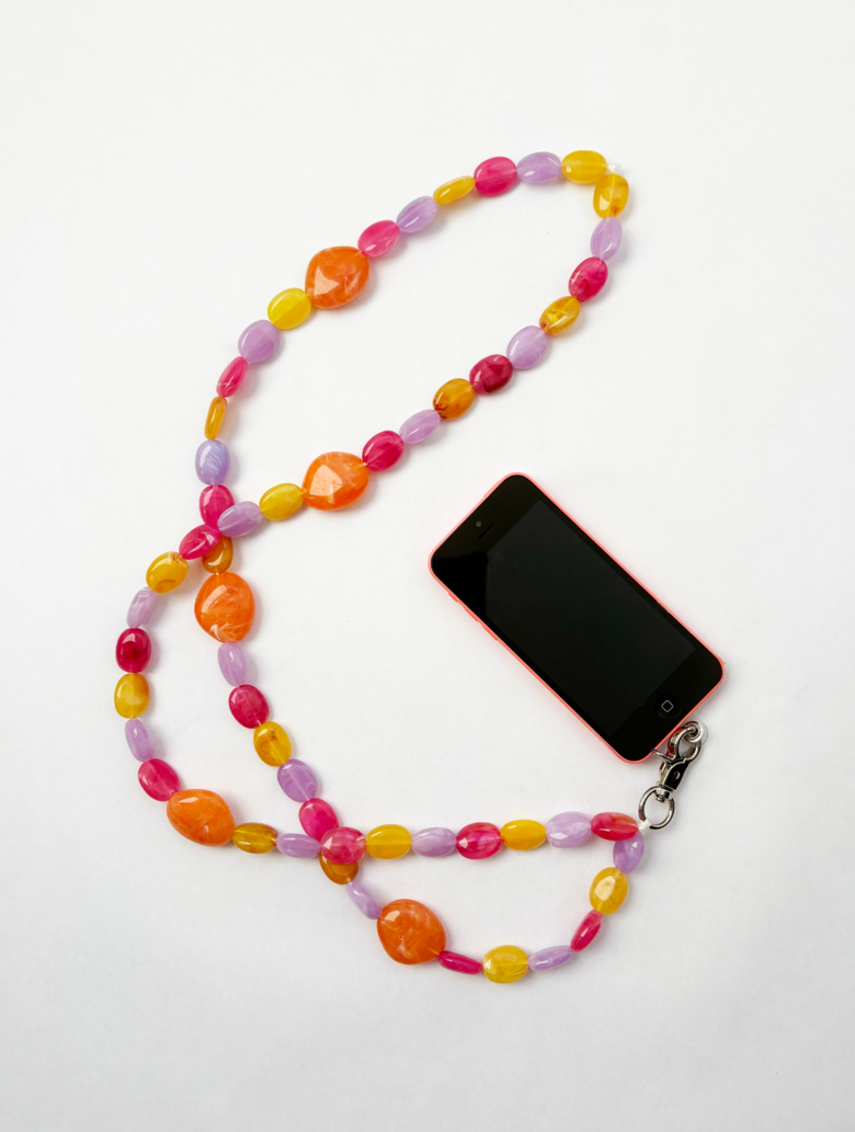 Chaîne de téléphone longue 120 cm Apaïa modèle Flot